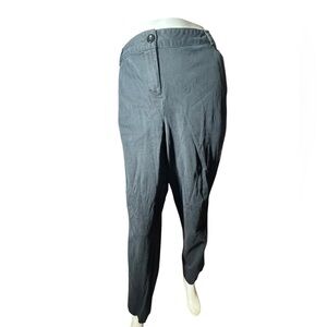 LANE BRYANT Women’s Cotton Blend Black Pants 👖 Light Fade Size 20